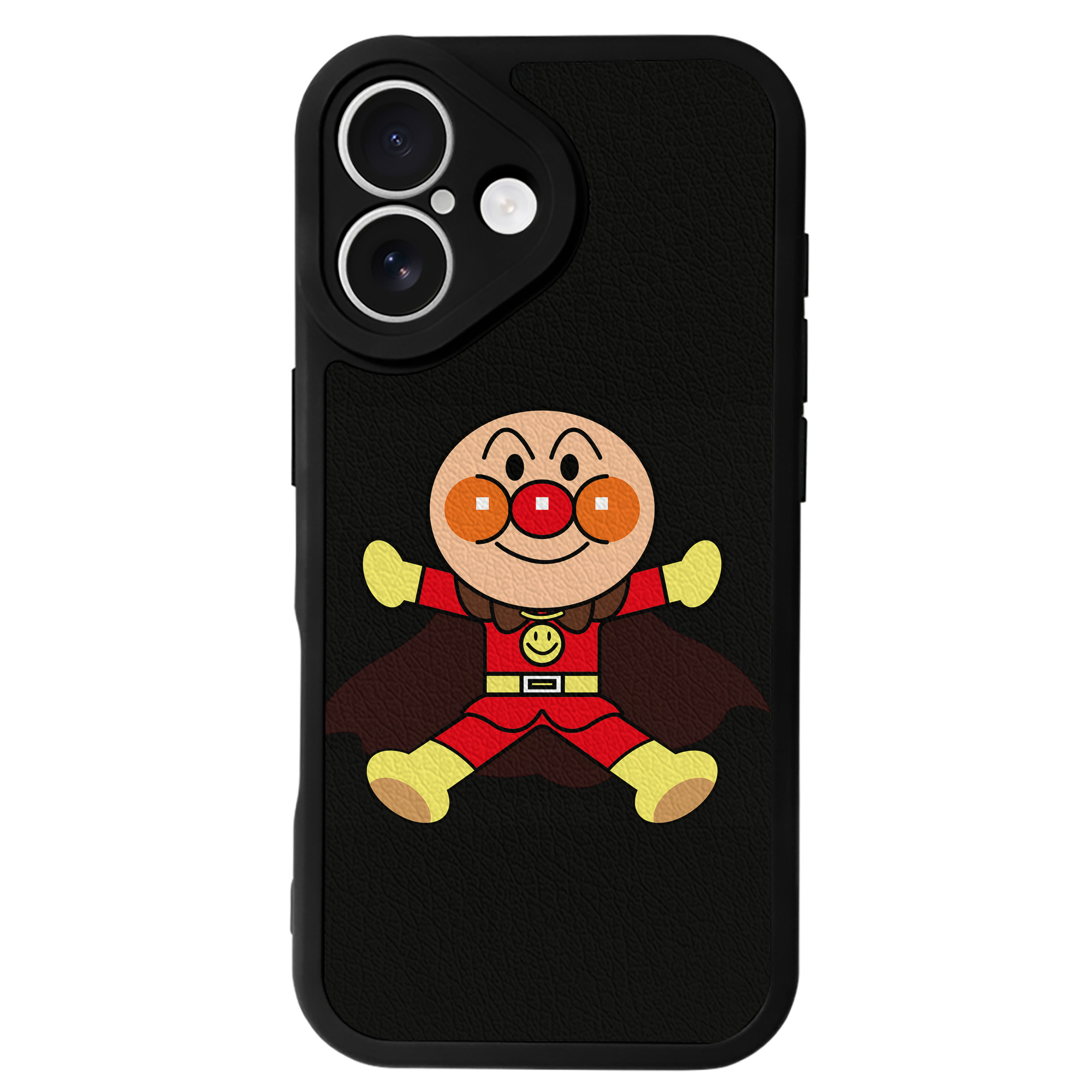（画像用） アンパンマン Anpanman 【iPhone 16シリーズ対応】シリコンスマホケース（レザー調） 材質：シリコン